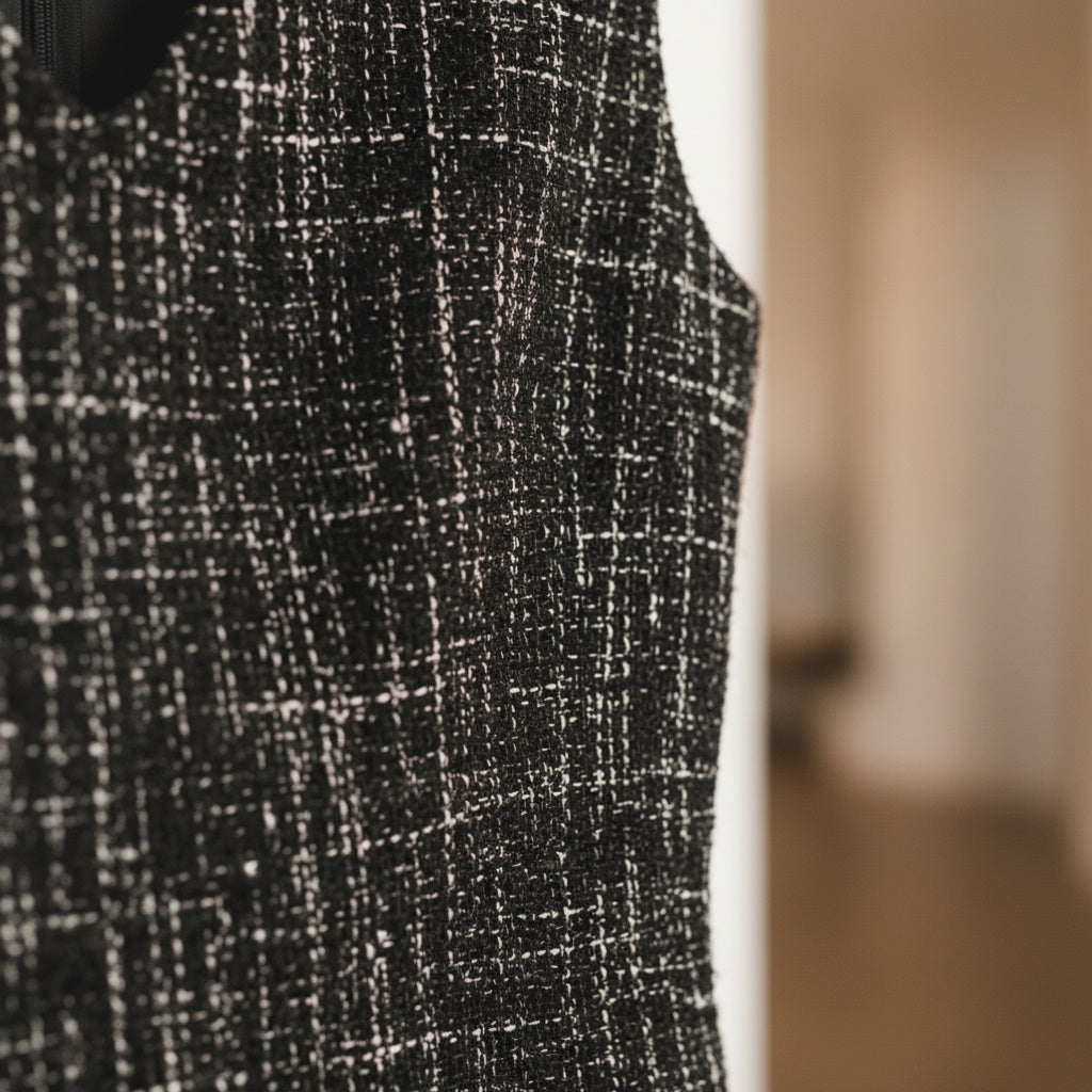 Robe Tweed Noir - My Store