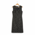 Robe Tweed Noir Noir - My Store